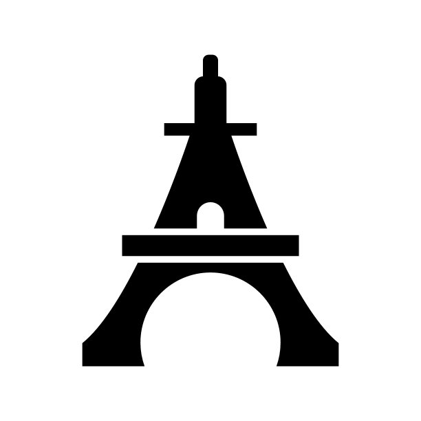 埃菲尔铁塔图标在时尚线风格。图片下载