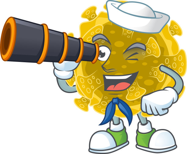 双筒望远镜水手感染冠状病毒图片下载