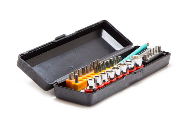 螺丝刀头孤立在白色背景上图片下载