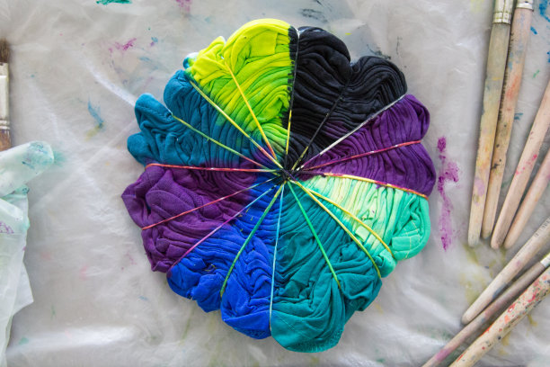 手工上色织物的照片图片下载