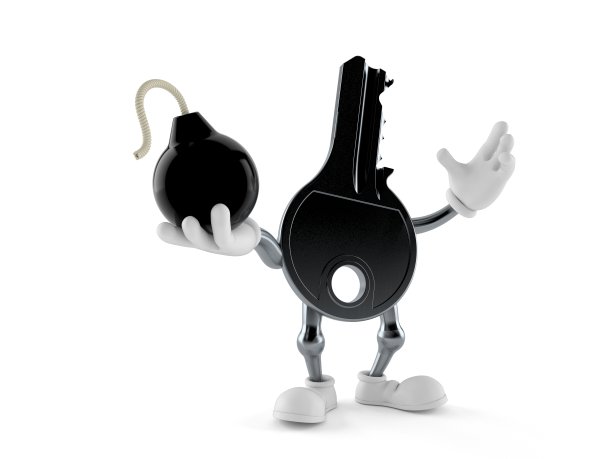 门钥匙字符持有炸弹图片下载