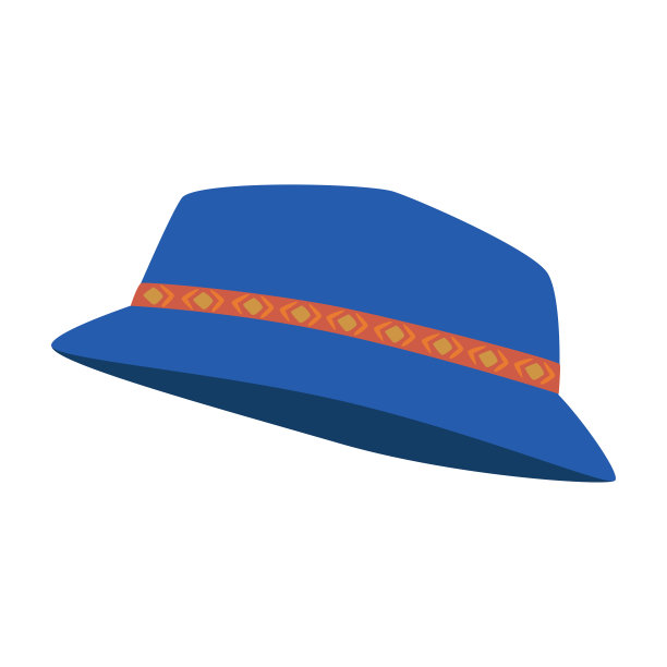 登山时戴的帽子的插图。图片下载