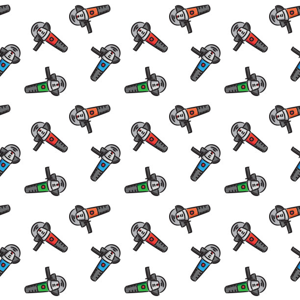 角磨机矢量无缝图案图片下载