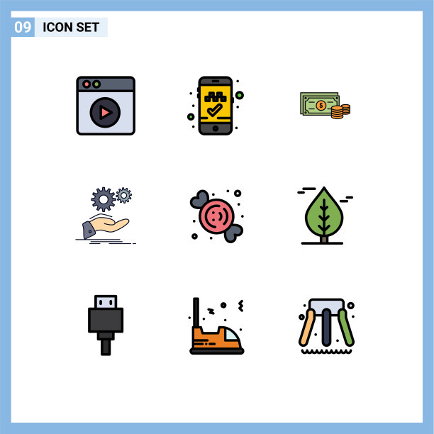 包9的创意填充线平色图片下载