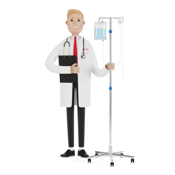 医生用滴管。毒理学、intexication去污。卫生保健的概念。医疗设备。3D插图卡通风格。图片下载