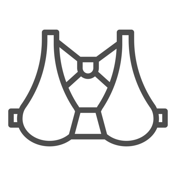 孕妇护理内衣线图标内衣轮廓图片下载