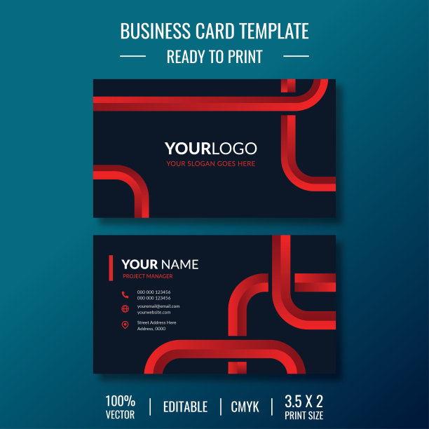 布局设计名片模板图片下载