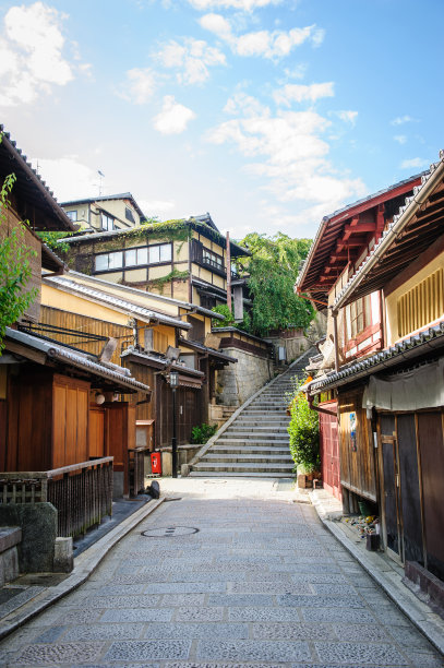 早上在Sannenzaka街图片下载