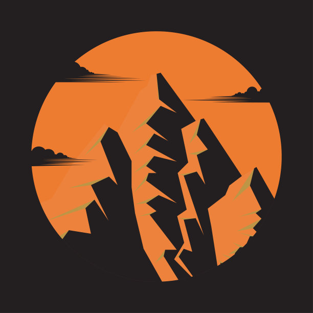 山川景观，夕阳自然背景图片下载