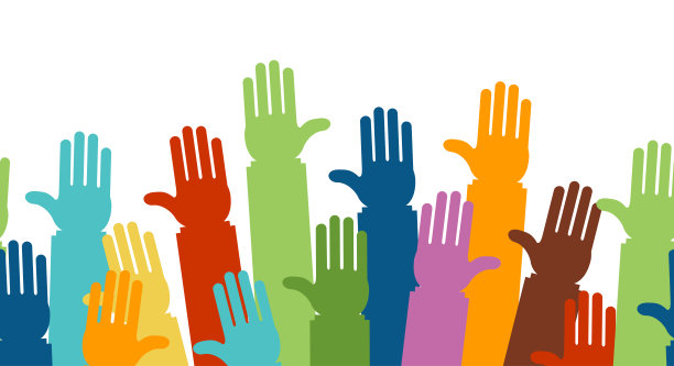 卡通彩色手线。向量图片下载