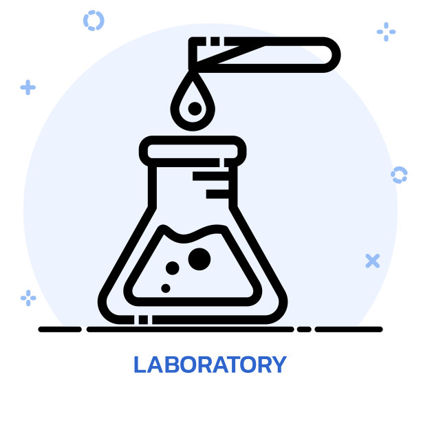 科学化学实验路线风格。图片下载