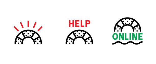 帮助支持图标合集，可编辑矢量轮廓图片下载