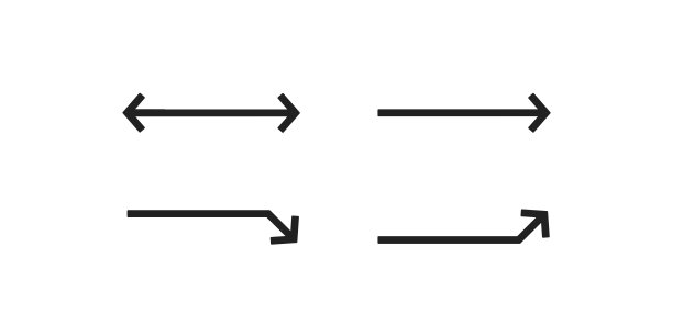 涂鸦箭头，设计图标集。平坦矢量中的曲线线概念图片下载