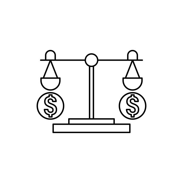 天秤座、美元、现金图标。ATM元素图标图片下载