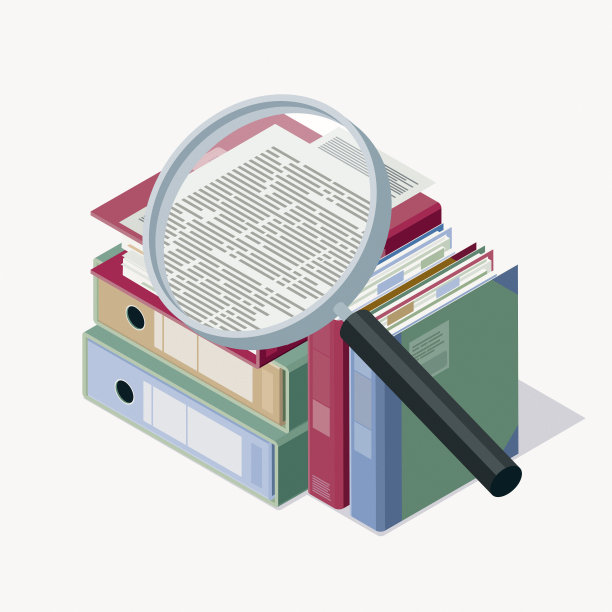 放大镜和商业文书工作图片下载