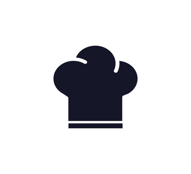 帽子厨师图标矢量标志设计模板图片下载