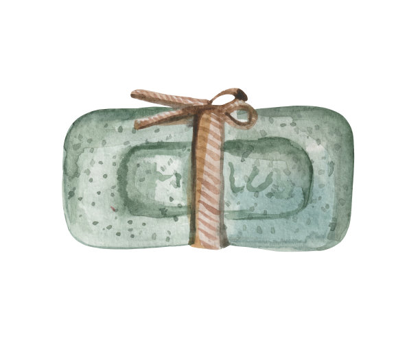 带丝带的手工香皂图片下载