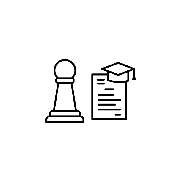 国际象棋毕业帽学校图标元素图片下载