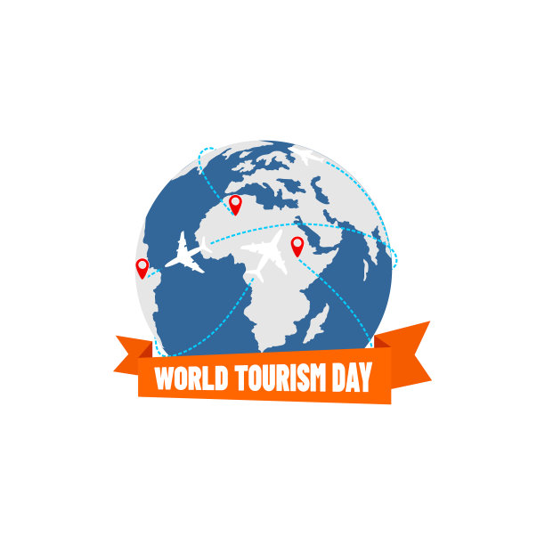 地球仪与固定的地图矢量插图图片下载