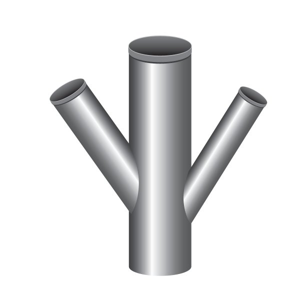 逼真的管道，管道或管道对象隔离在白色背景上进行设计，逼真的矢量库存插图与分支管道用于污水排水图片下载