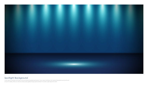蓝色舞台灯光抽象背景图片下载
