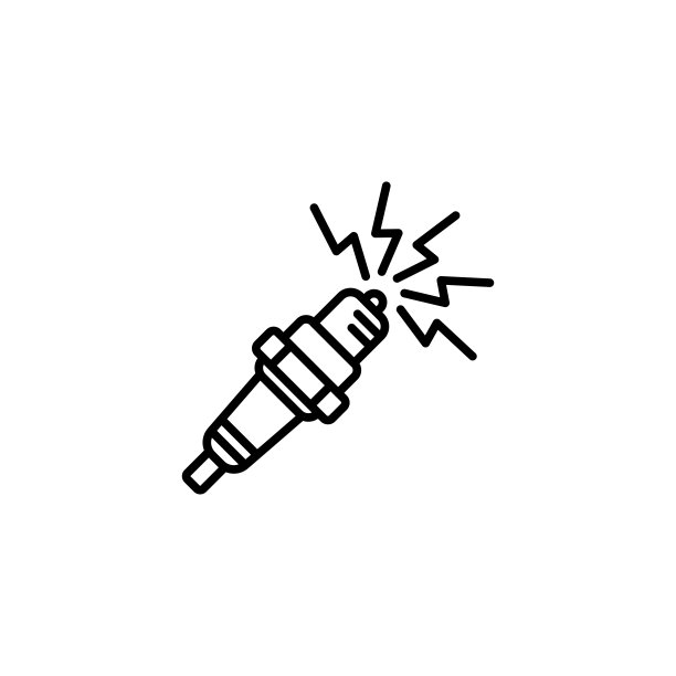 火花塞图标矢量设计模板图片下载