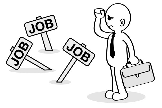 找到一份工作。我没有工作。就业形势恶化。图片下载