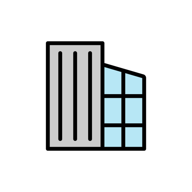 建筑图标。用于UI和UX、网站或移动应用程序的带有轮廓矢量元素的简约彩色建筑图标图片下载