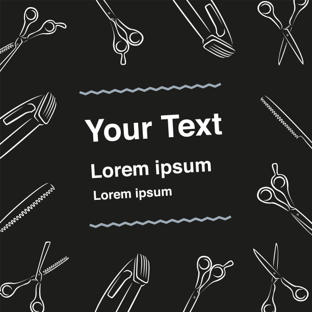 横幅模板的帖子，故事。发型师海报或网页的网站。美发课程或网络研讨会的模板。发型师海报或网页的网站。理发的剪刀。图片下载