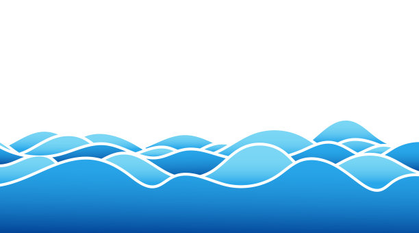 摘要流体蓝色水波矢量背景图片下载