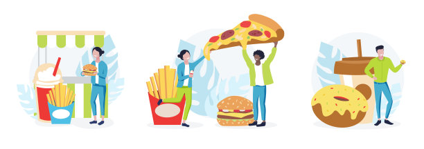 矢量概念的本地美食活动图片下载