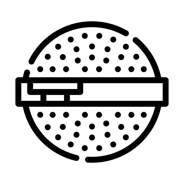 粉球线图标矢量孤立插图图片下载