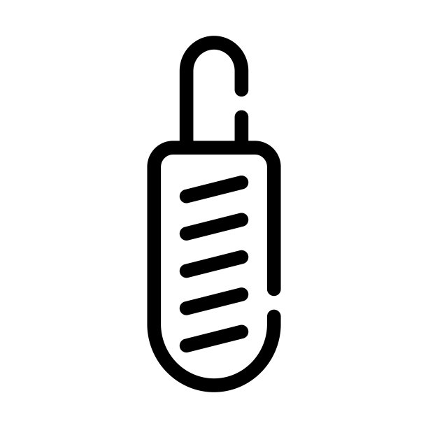 热狗营养线图标矢量插图图片下载