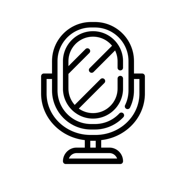 镜像附件线图标矢量插图孤立图片下载