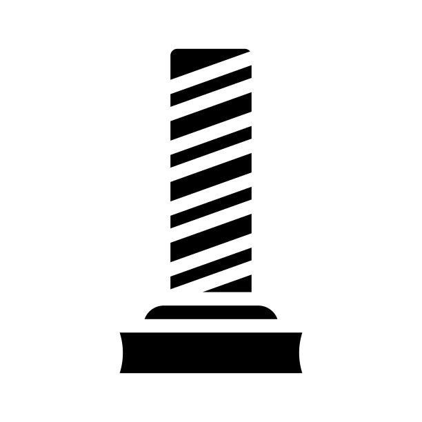 抓挠猫配件字形图标矢量插图图片下载