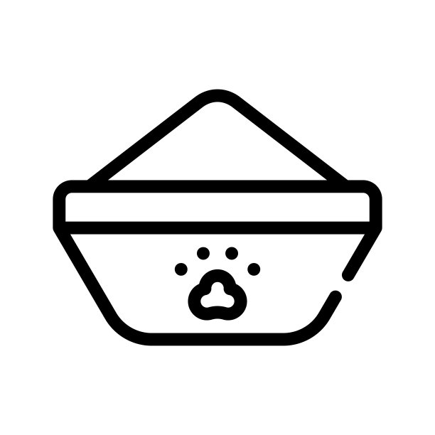 碗与馈线图标矢量插图图片下载