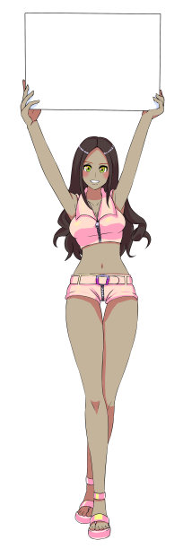 插图性感的戒指女孩。图片下载