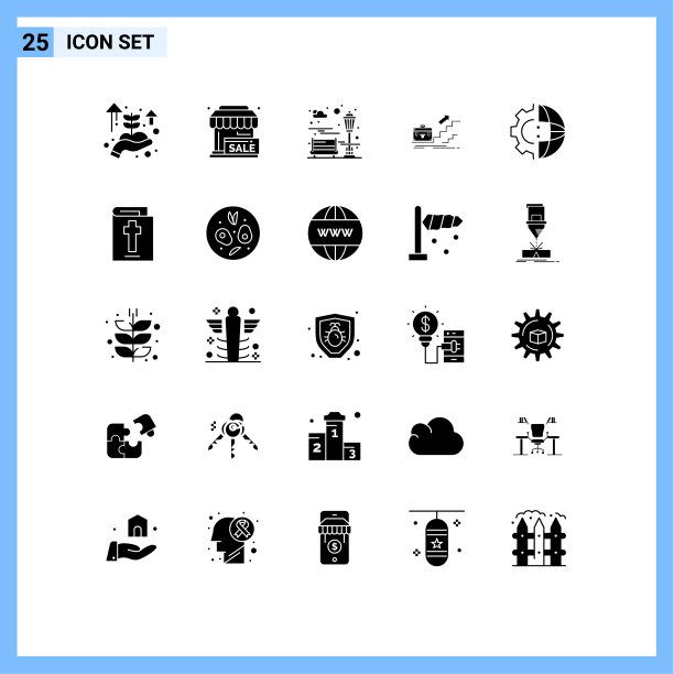 象形文字设置了25个简单的立体字形图片下载