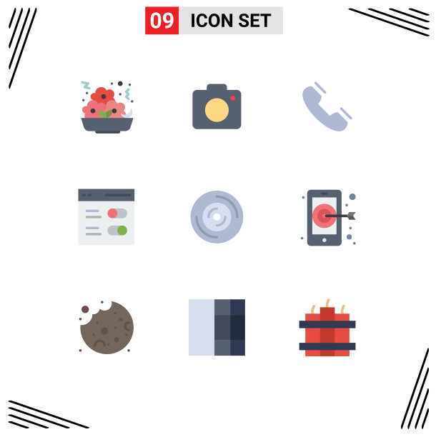 设置9平面颜色网格磁盘设置图片下载