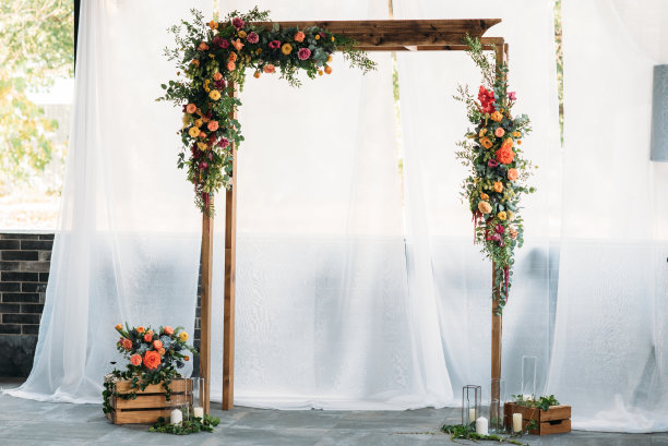 婚礼的拱门图片下载