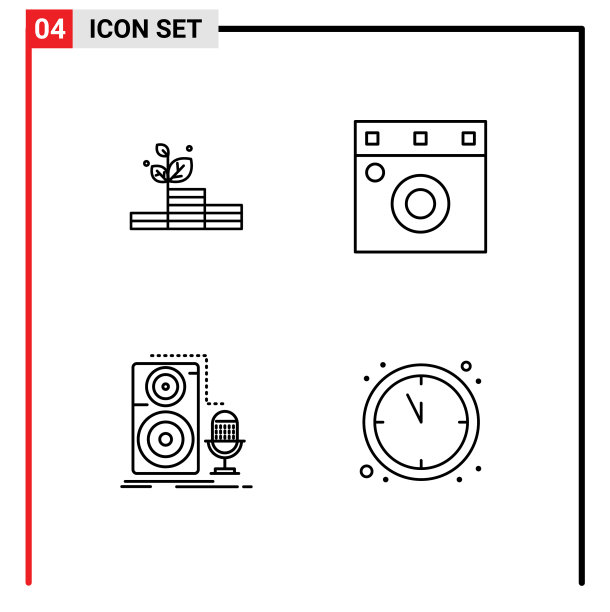 为卷筒纸设置4种通用填充线平面颜色图片下载
