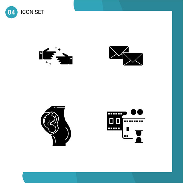 象形文字设置4个简单的立体字形图片下载