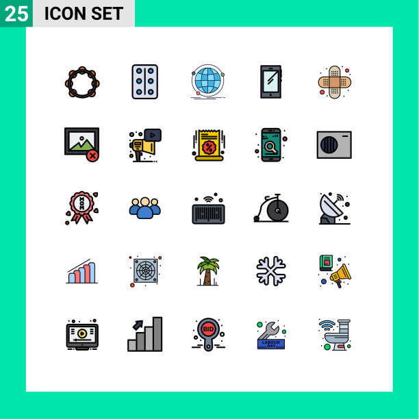 设置25填充线平面颜色的网格图片下载