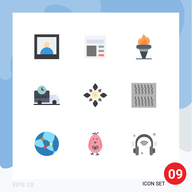 组9现代平面颜色设置装饰图片下载