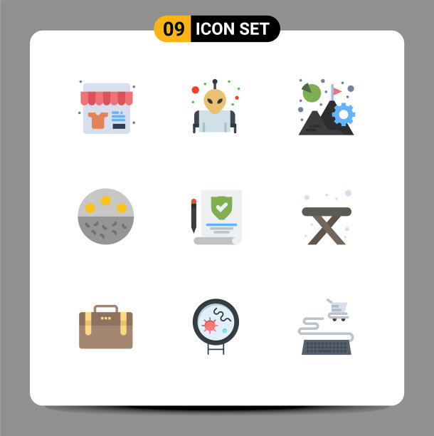 为保险设置9个平面颜色的网格图片下载