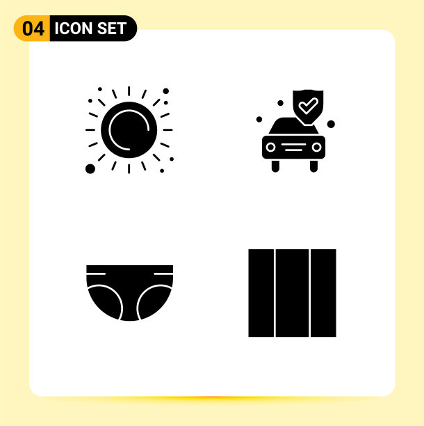 4创意图标的现代标志和符号图片下载