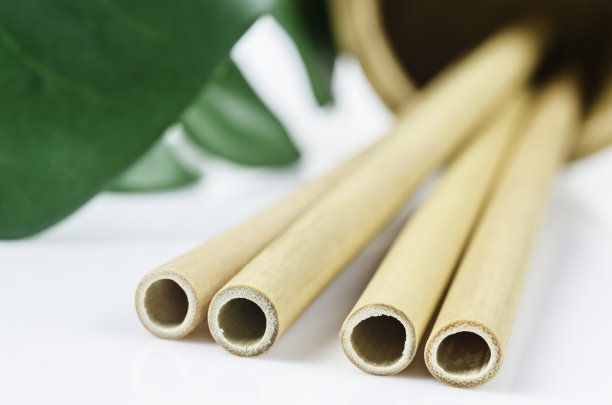 把绿叶竹秆收起来。图片下载