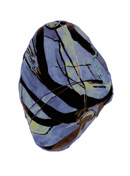 水彩青石插图。图片下载