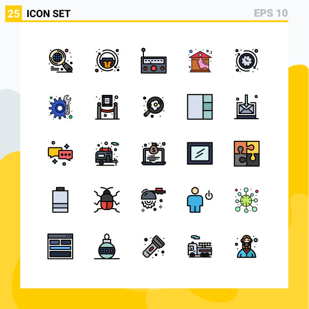 用户界面填充线平色包图片下载