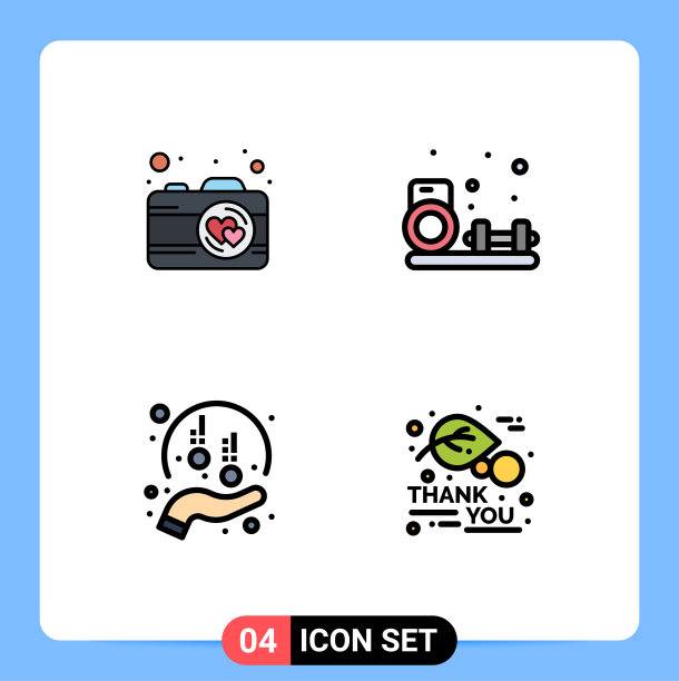 填充线平色包4个通用符号图片下载